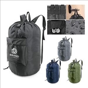 Custom Large Capacity Travel Camp Drawstring Laundry Bag